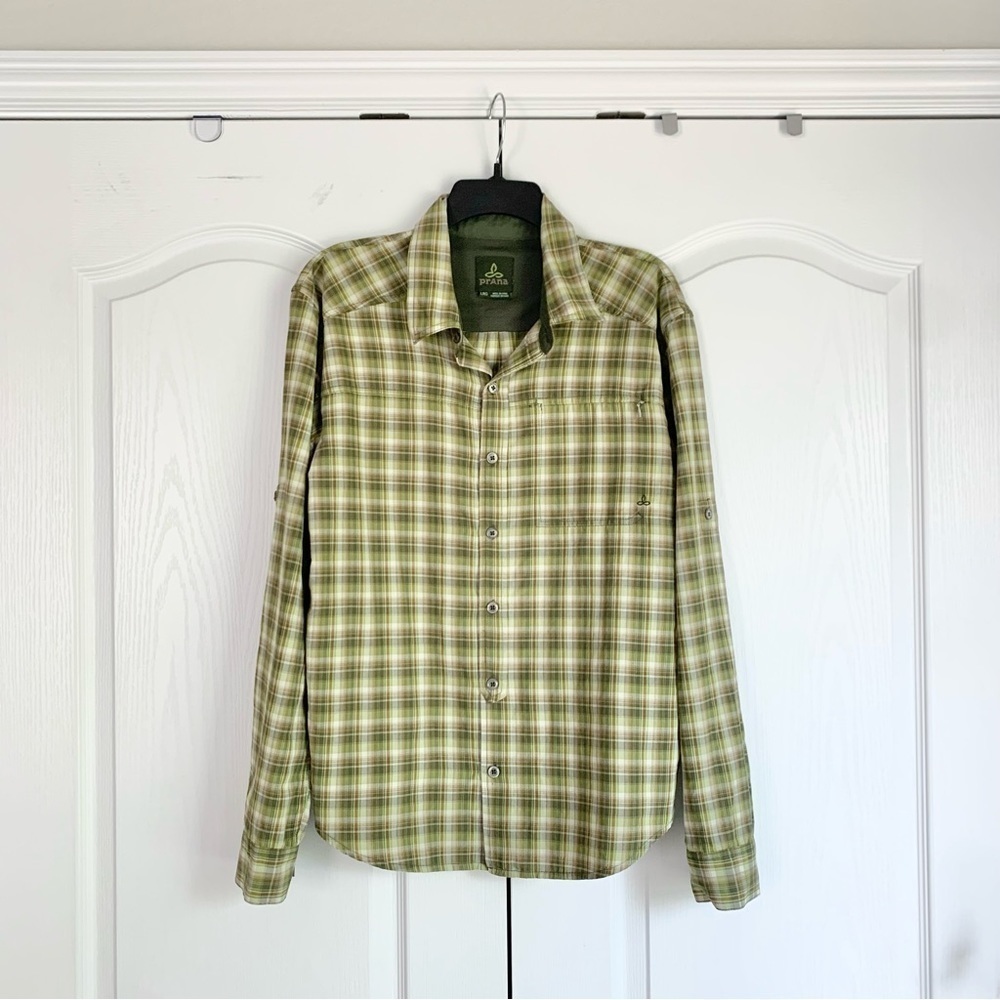 Men’s PrAna Plaid Button Up Shirt